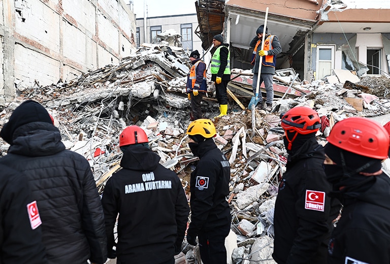 Ajuda urgente de solidariedade para os afetados pelo terremoto na Turquia